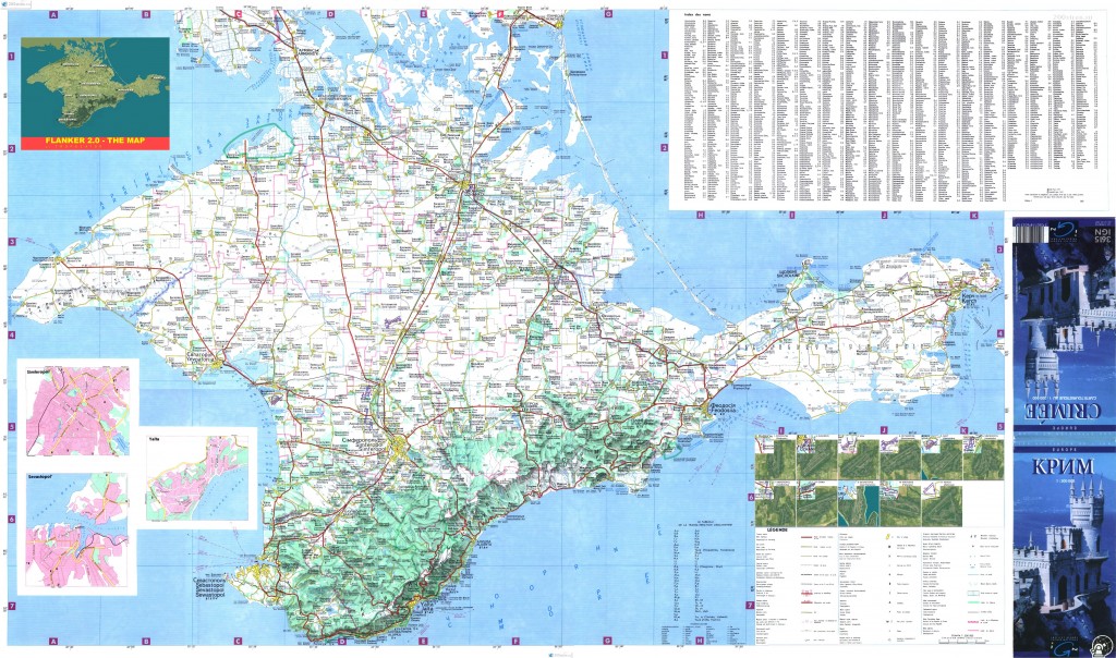 Карта Крым