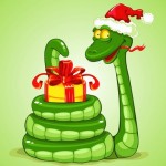 Картинки и открытки к Новому году Змеи